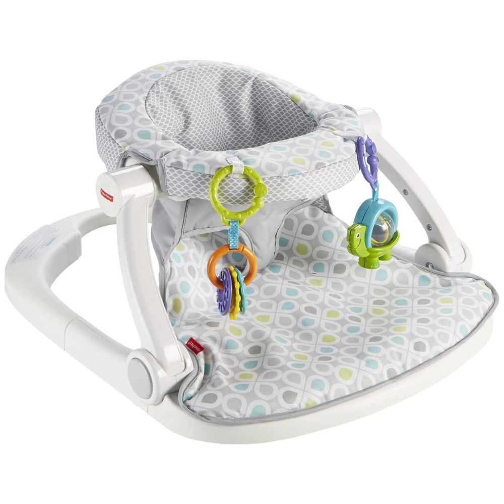 Fisher-Price Portable Baby Chair Sit-Me-Up Floor Seat With Developmental Toys. The Sit-Me-Up Floor Seat is thoughtfully designed to support healthy posture in infants, providing comfort and stability during playtime while keeping your baby safe. GGD48 thumbnail
