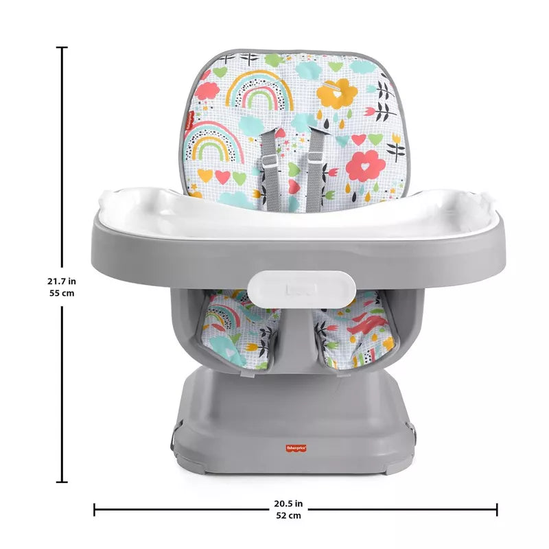 Fisher-Price SpaceSaver Simple Clean High Chair with Wraparound Deep-Dish Tray, Removable Tray Liner, 3 Recline Positions for Toddlers, thumbnail