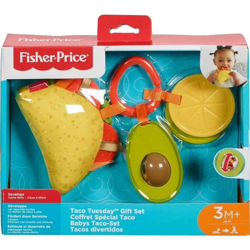 Fisher-Price Toys Taco Tuesday Gift Set Pretend Food Baby Toys For Sensory Play thumbnail