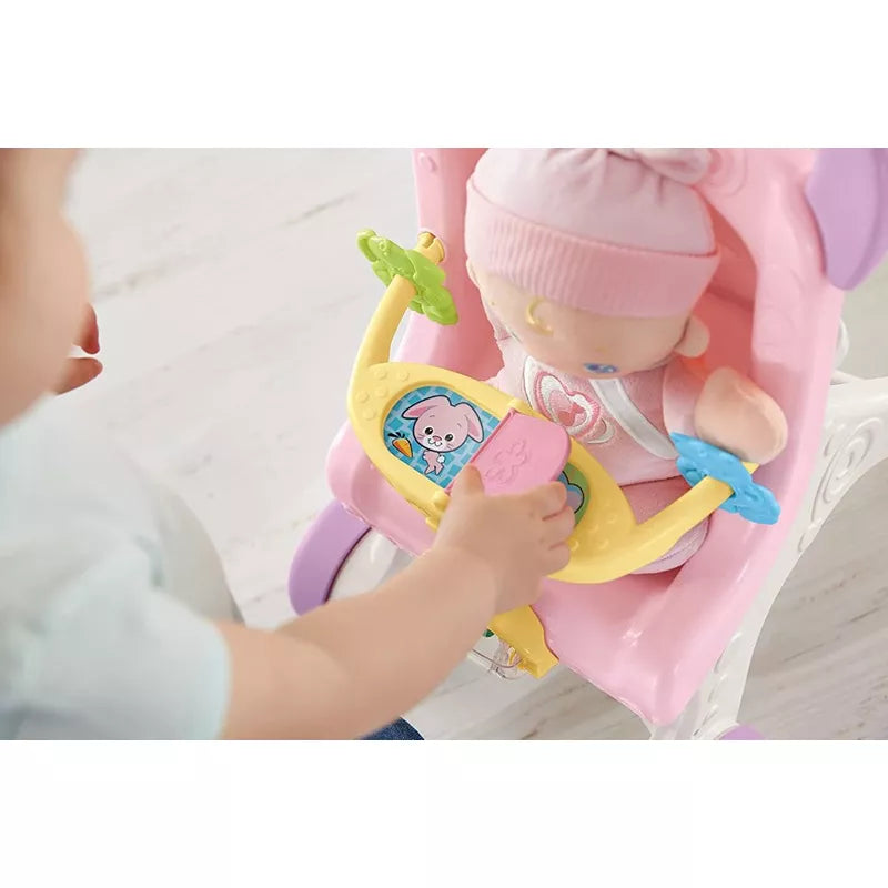 Fisher Price - Smart Stages Brilliant Motor Skills Basics - Stroll Along Mom Toddler Stroller / Walker thumbnail