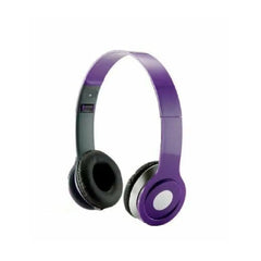 Foldable Headphone Stereo Dj 3.5 Mm Stereo Earphones Super Bass Heads[Purple]