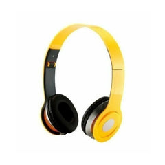 Foldable Headphone Stereo Dj 3.5 Mm Stereo Earphones Super Bass Heads(Yellow With Mic)