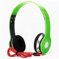 Foldable Headphone Stereo Dj 3.5 Mm Stereo Earphones Super Bass Heads(green)