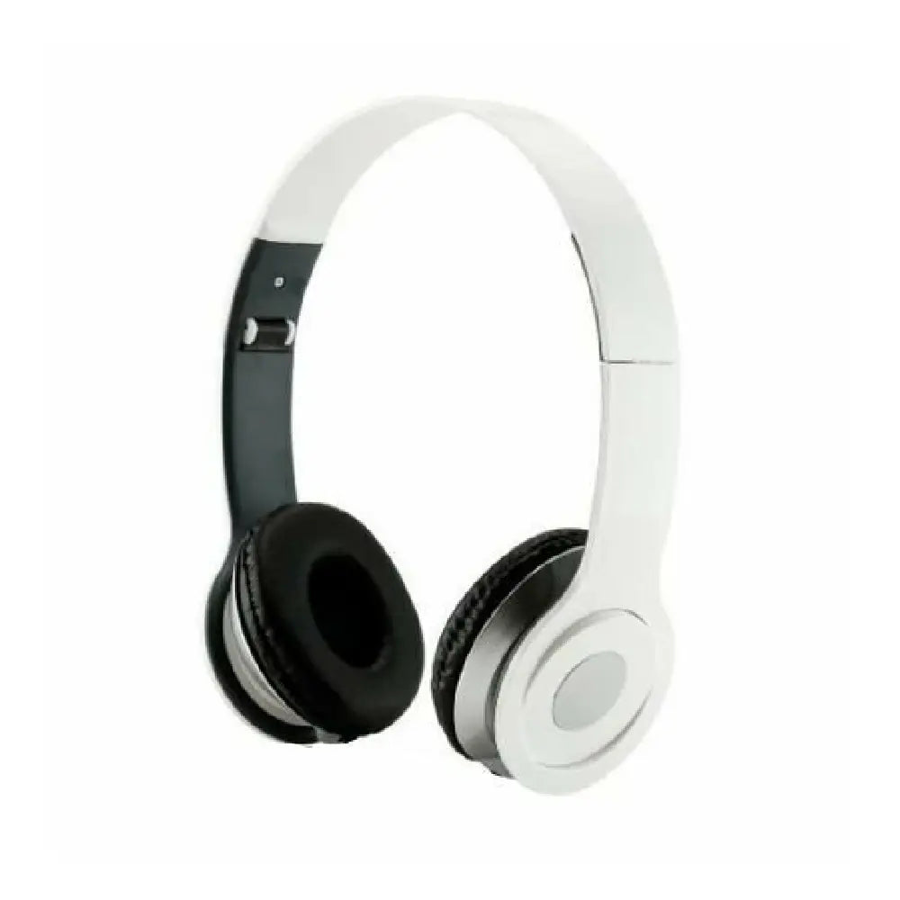 Foldable Headphone Stereo Dj 3.5 Mm Stereo Earphones Super Bass Heads(white w/mic) thumbnail