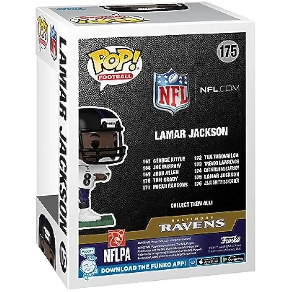 Funko POP Lamar Jackson (Away Uniform) F-65690 thumbnail