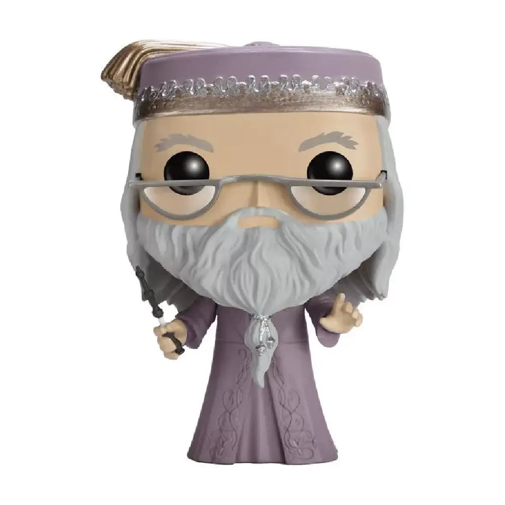Funko POP Movies: Harry Potter Action Figure - Albus Dumbledore. Invite a piece of Hogwarts into your space with this Albus Dumbledore POP vinyl figure, complete with his wand, from Funko! F-5891 thumbnail