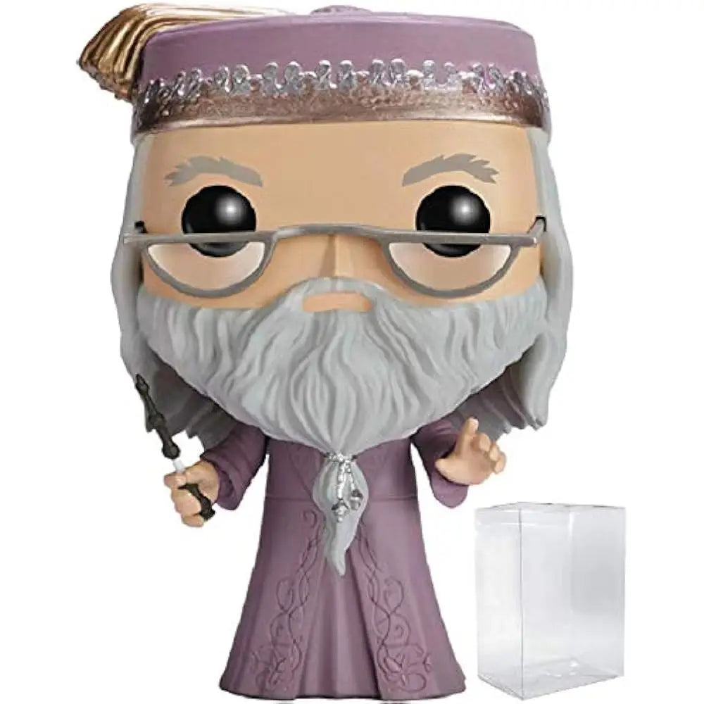 Funko POP Movies: Harry Potter Action Figure - Albus Dumbledore. Invite a piece of Hogwarts into your space with this Albus Dumbledore POP vinyl figure, complete with his wand, from Funko! F-5891 thumbnail