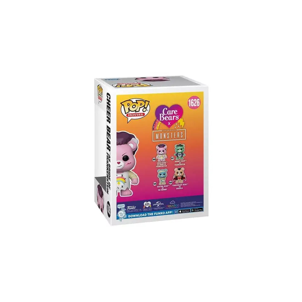 Funko POP Movies: Universal Monsters x Care Bears - Cheer Bear Bride of Frankenstein thumbnail