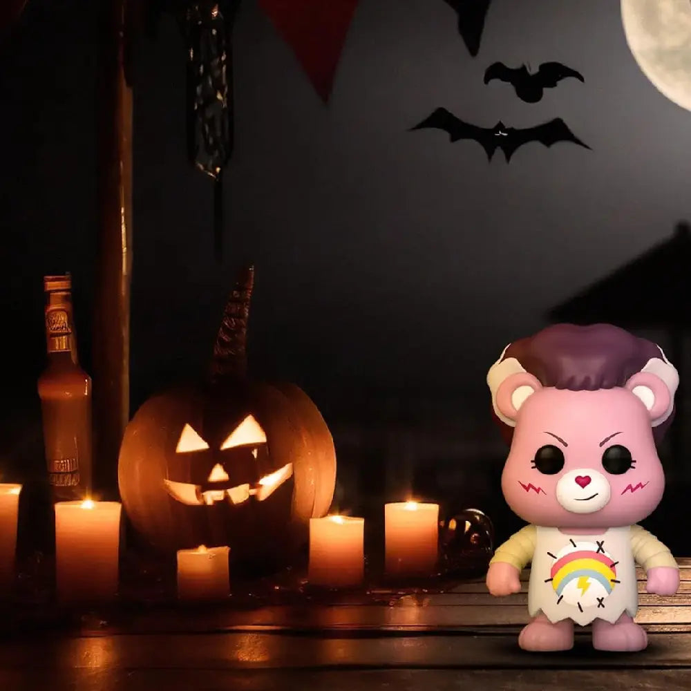 Funko POP Movies: Universal Monsters x Care Bears - Cheer Bear Bride of Frankenstein thumbnail