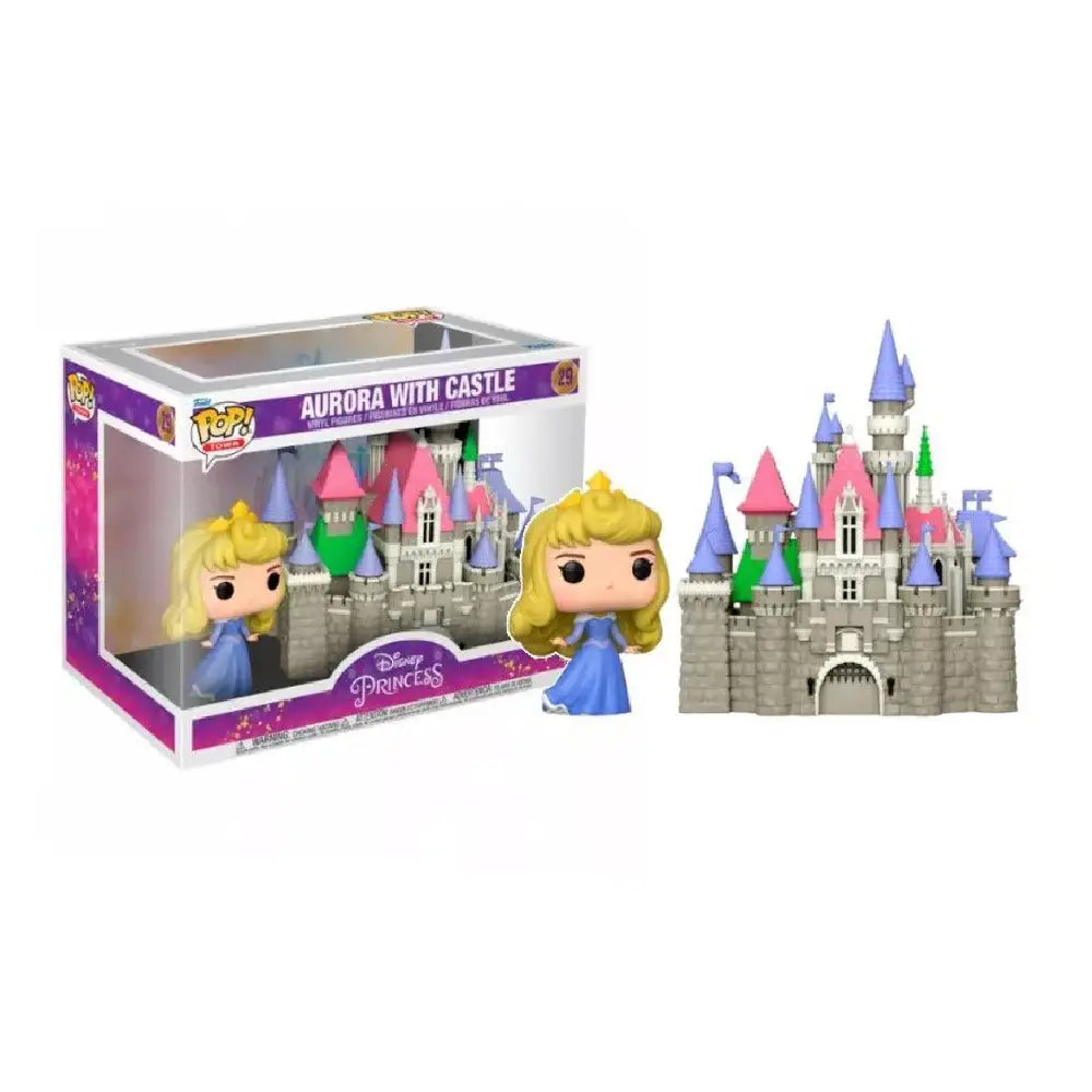 Funko POP! Town: Ultimate Princess - Princess Aurora with Castle - Disney Princess. Ideal for Disney lovers, Sleeping Beauty fans, or avid Funko Pop! collectors, this Pop! Town edition adds a magical touch to any collection. F-56353 thumbnail