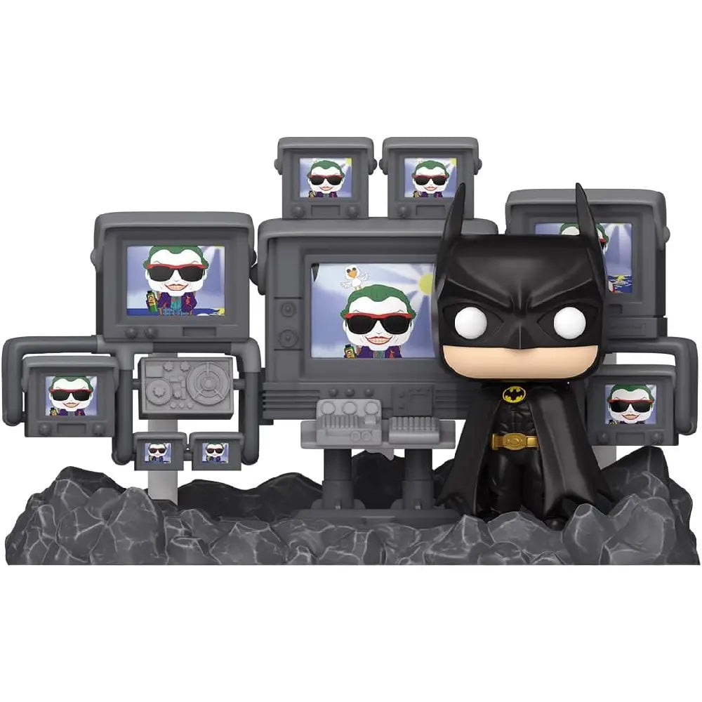 Funko Pop Moments: Batman's 85th Anniversary - Batman in Batcave. Commemorate 85 Years of Batman™ by adding this Pop! Moment featuring Batman™ in the iconic Batcave™ to your Batman™ (1989) lineup. F-80685 thumbnail