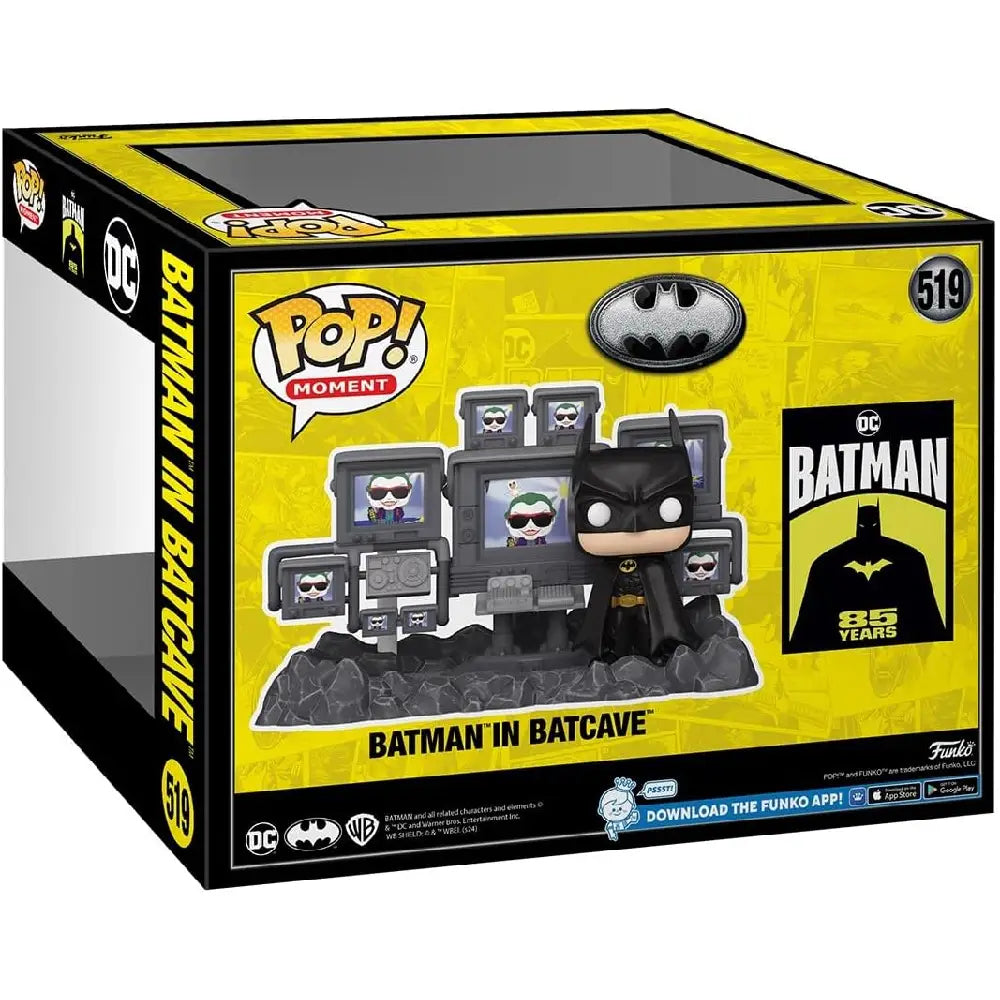 Funko Pop Moments: Batman's 85th Anniversary - Batman in Batcave. Commemorate 85 Years of Batman™ by adding this Pop! Moment featuring Batman™ in the iconic Batcave™ to your Batman™ (1989) lineup. F-80685 thumbnail
