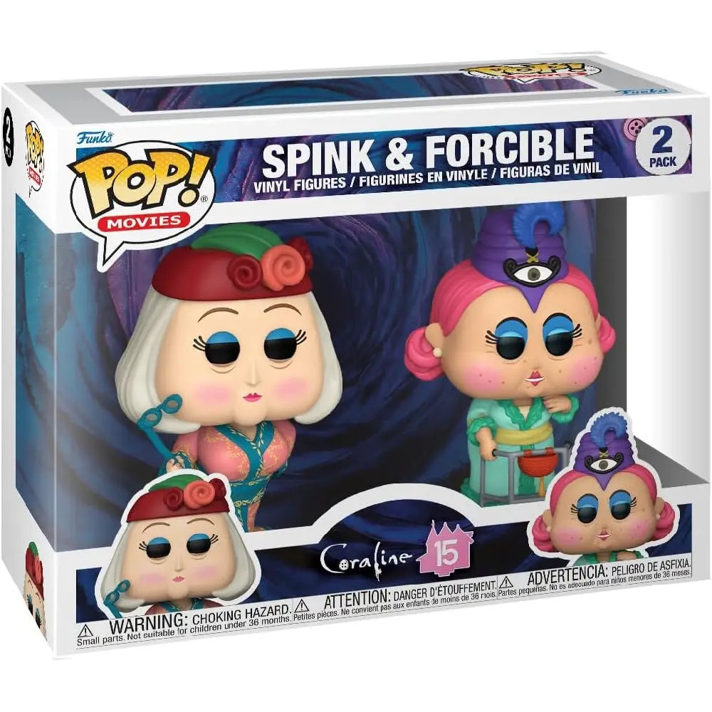 Funko Pop Movies: Coraline 15th Anniversary - Spink & Miss Forcible 2-Pack thumbnail