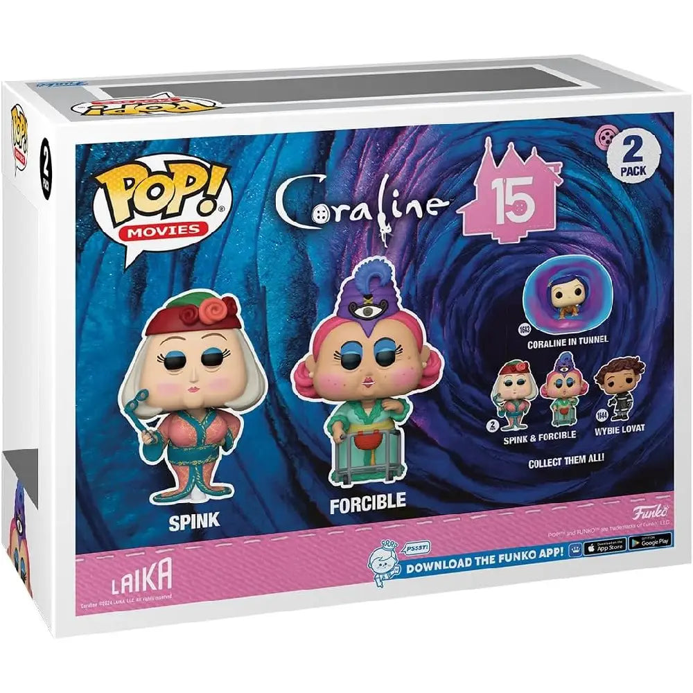 Funko Pop Movies: Coraline 15th Anniversary - Spink & Miss Forcible 2-Pack thumbnail