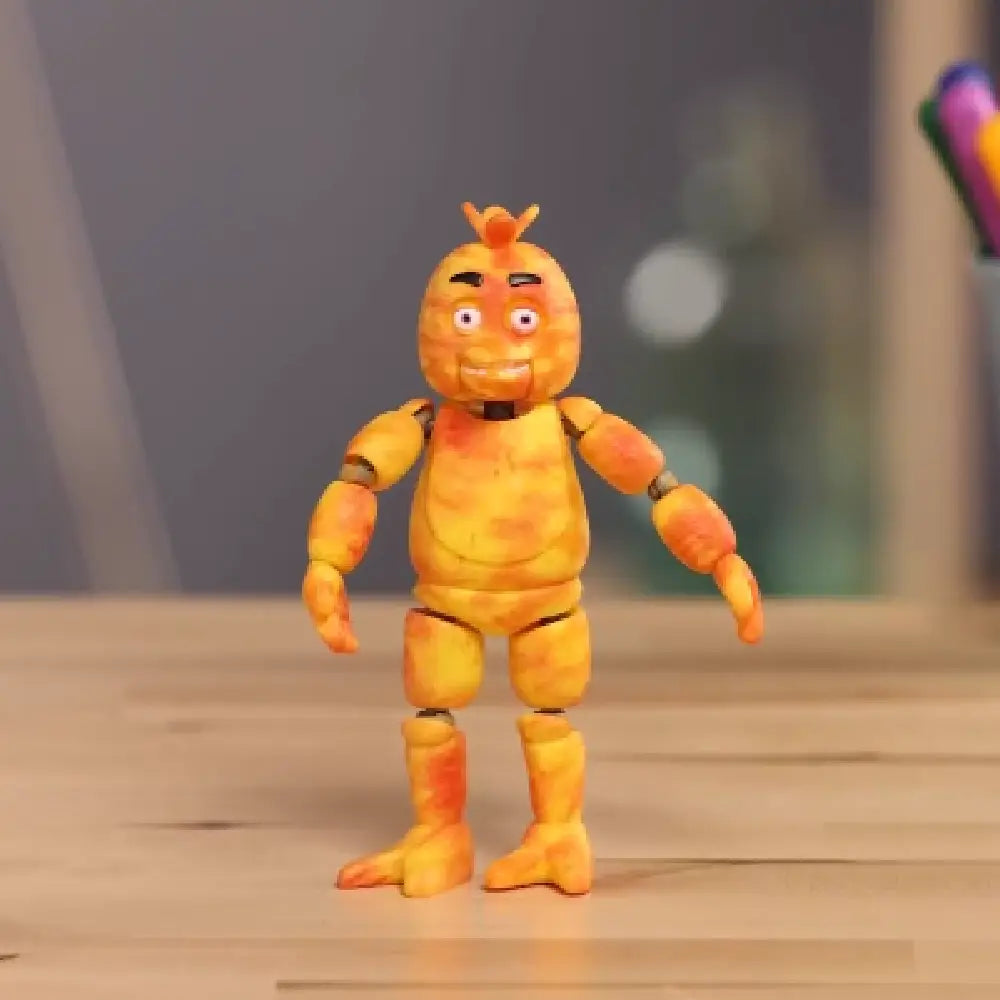 Funko Pop! Action Figure: Five Nights at Freddy's Tie Dye- Chica. The colorful tie-dye design contrasts with Chica’s spooky features, making this collectible a standout addition for fans. F-64217 thumbnail