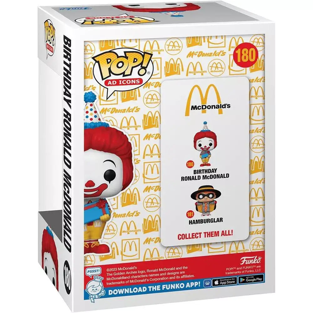 Funko Pop! Ad Icons: McDonald's - Birthday Ronald McDonald F-73415 thumbnail