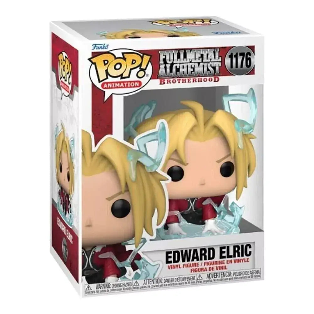 Funko Pop! Animation: Full Metal Alchemist: Brotherhood - Edward Elric. Offers the chance to own a rare chase variant, increasing its value and appeal among Fullmetal Alchemist: Brotherhood fans and collectors. F-57737 thumbnail