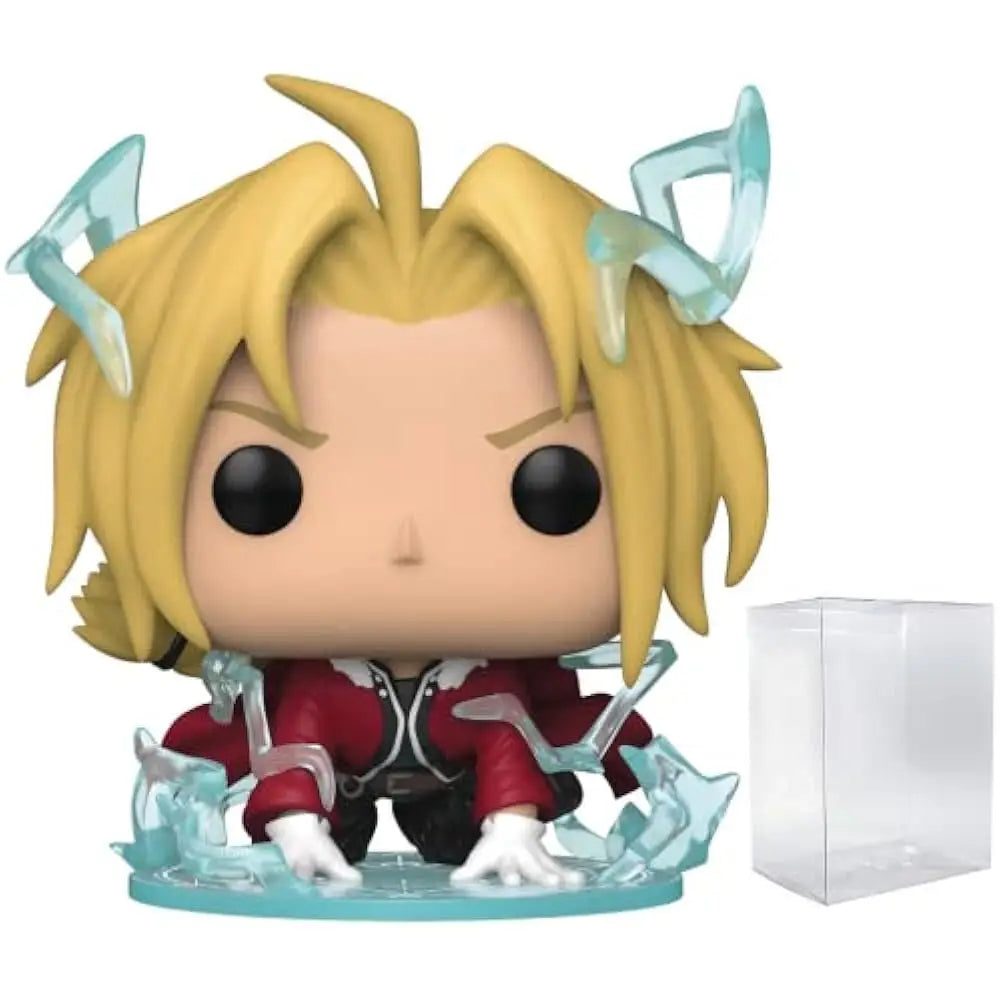 Funko Pop! Animation: Full Metal Alchemist: Brotherhood - Edward Elric. Offers the chance to own a rare chase variant, increasing its value and appeal among Fullmetal Alchemist: Brotherhood fans and collectors. F-57737 thumbnail