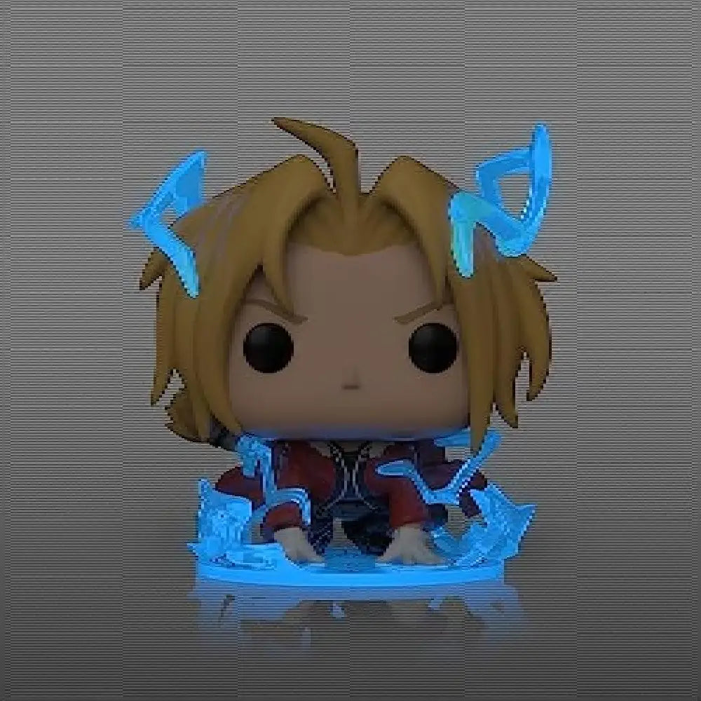 Funko Pop! Animation: Full Metal Alchemist: Brotherhood - Edward Elric. Offers the chance to own a rare chase variant, increasing its value and appeal among Fullmetal Alchemist: Brotherhood fans and collectors. F-57737 thumbnail
