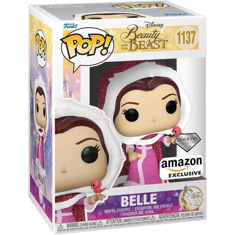 Funko Pop! Disney: Beauty and The Beast - Winter Belle Diamond Glitter Amazon Exclusive. Winter Belle from Beauty and the Beast sparkles in this exclusive Diamond Glitter edition, styled as a collectible Pop! vinyl figure by Funko. F-58946 thumbnail