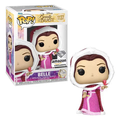 Funko Pop! Disney: Beauty and The Beast - Winter Belle Diamond Glitter Amazon Exclusive. Winter Belle from Beauty and the Beast sparkles in this exclusive Diamond Glitter edition, styled as a collectible Pop! vinyl figure by Funko. F-58946