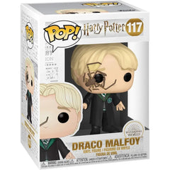 Funko Pop! Harry Potter: Harry Potter -Draco Malfoy with Whip Spider. This Funko Pop! figure showcases Malfoy alongside his distinctive whip spider, making it a special piece for fans seeking unique and exclusive collectibles. F-48069