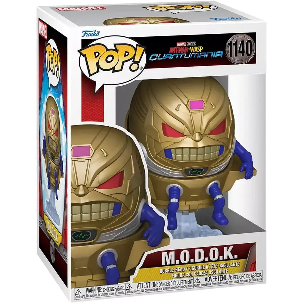 Funko Pop! Marvel: Ant-Man and The Wasp: Quantumania - M.O.D.O.K. The primary goal of “Quantumania” is to introduce Kang the Conqueror, a multiversal supervillain who appears in different forms throughout every timeline. F-70493 thumbnail