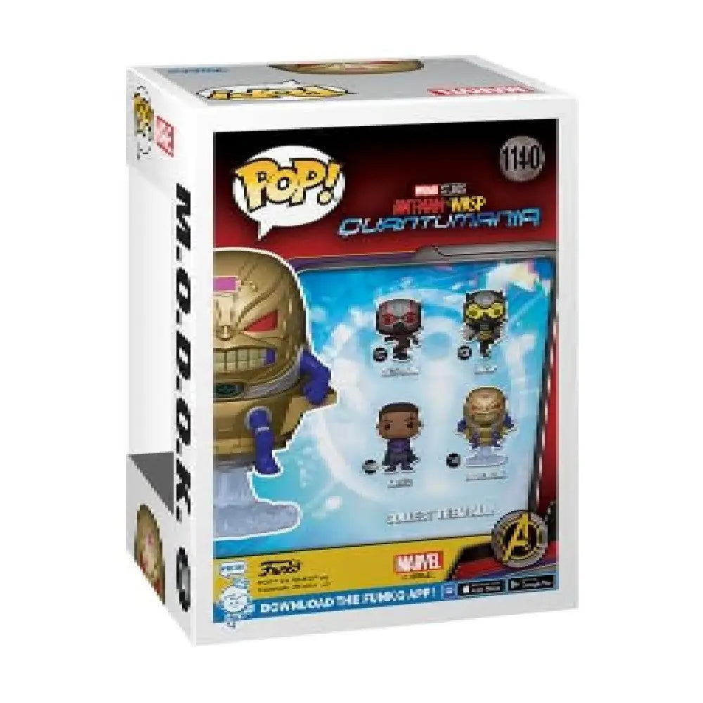Funko Pop! Marvel: Ant-Man and The Wasp: Quantumania - M.O.D.O.K. The primary goal of “Quantumania” is to introduce Kang the Conqueror, a multiversal supervillain who appears in different forms throughout every timeline. F-70493 thumbnail