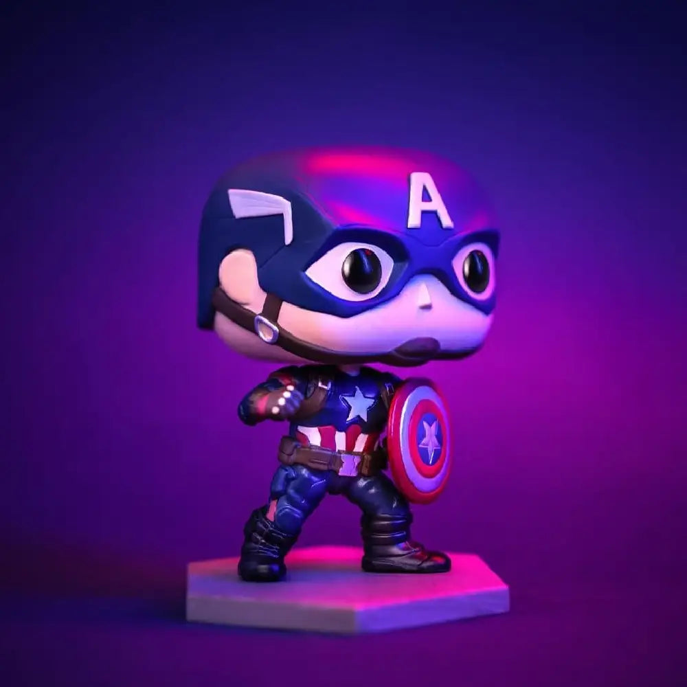 Funko POP! Marvel: Civil War Build A Scene - Captain America Amazon Exclusive. Part of the Build A Scene collection, this piece connects seamlessly with other figures in the series to recreate the legendary battle sequence. F-70101 thumbnail