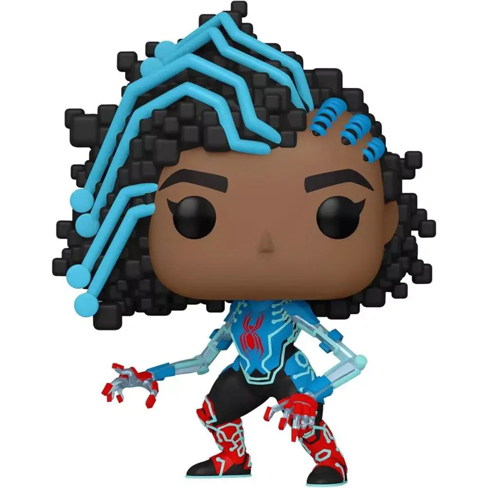 Funko Pop! Marvel: Spider-Man: Across The Spider-Verse - Spider-Byte. Leap into adventure with the cybernetic Pop! Spider-Byte! This exclusive figure is an essential addition for any Spider-Man fan’s collection. F-65728 thumbnail