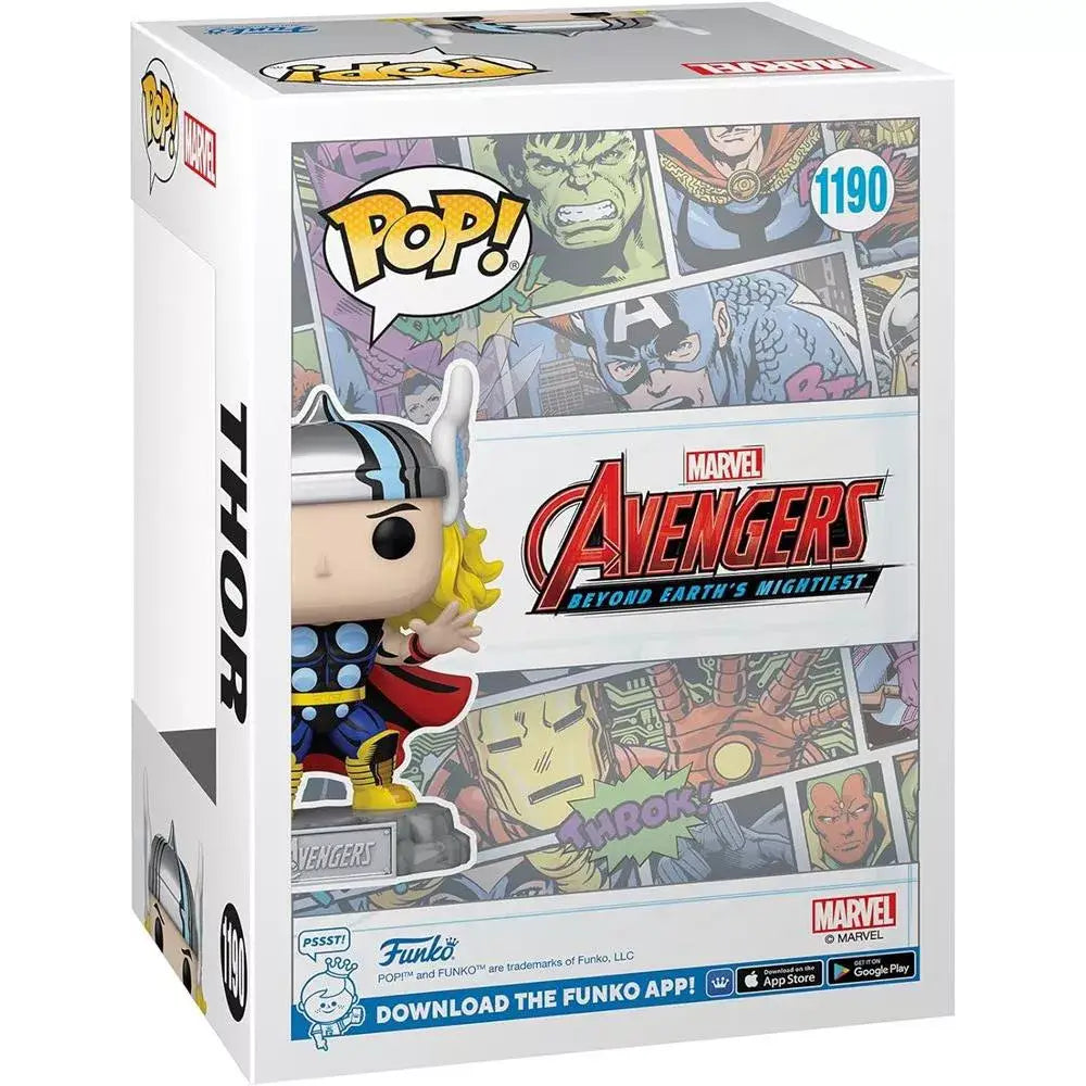 Funko Pop! & Pin: The Avengers: Earth's Mightiest Heroes - 60th Anniversary Thor with Pin.  This exclusive collection features a Funko Pop! vinyl figure of Thor alongside a commemorative pin, both designed to honor this special milestone.  F-69061 thumbnail