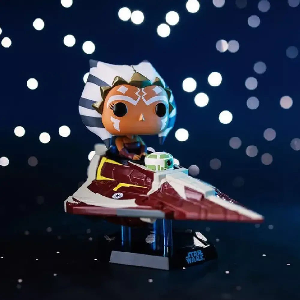 Funko Pop! Ride Super Deluxe: Star Wars - Ahsoka Tano in Delta 7 Jedi Starfighter (Exclusive). This exclusive piece features Ahsoka Tano inside her Delta 7 Jedi Starfighter masterfully rendered with the detail and craftsmanship Funko is known for. F-73706 thumbnail