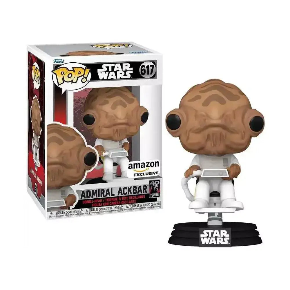 Funko Pop! Star Wars: Return of The Jedi 40th Anniversary - Admiral Ackbar Amazon Exclusive.  Showcase this figure to celebrate Admiral Ackbar’s tactical genius and his crucial role in the Rebel Alliance’s triumph over the Empire. F-71536 thumbnail