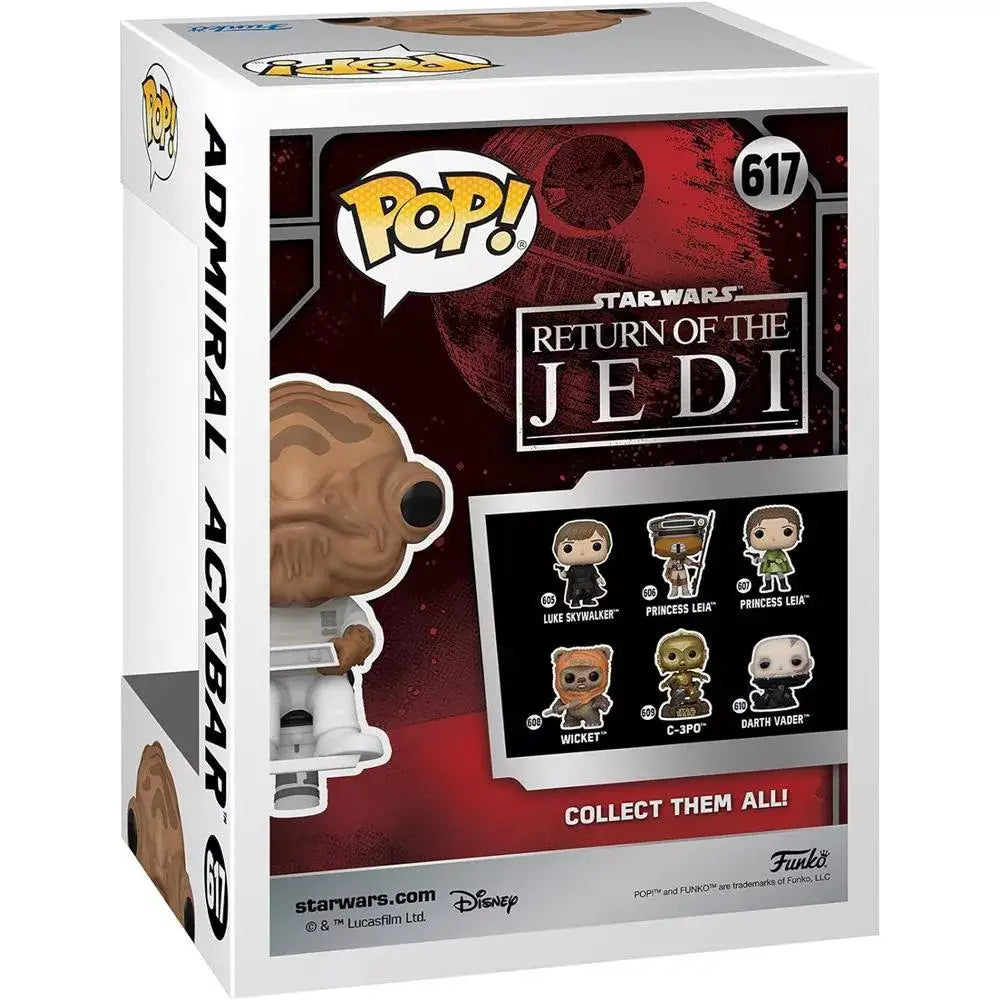 Funko Pop! Star Wars: Return of The Jedi 40th Anniversary - Admiral Ackbar Amazon Exclusive.  Showcase this figure to celebrate Admiral Ackbar’s tactical genius and his crucial role in the Rebel Alliance’s triumph over the Empire. F-71536 thumbnail
