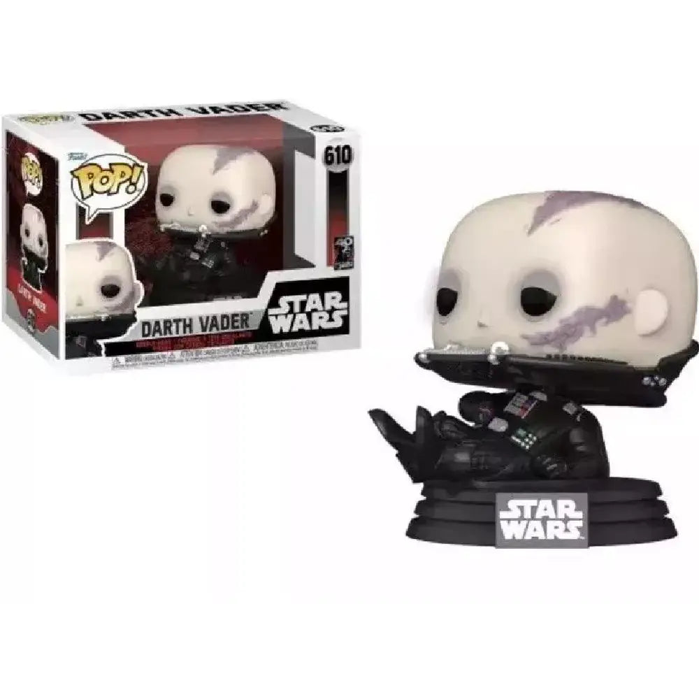 Funko Pop! Star Wars: Return of The Jedi 40th Anniversary Darth Vader. Measuring about 3.75 inches tall, this collectible showcases Darth Vader in his signature black armor, complete with his helmet, control panel, and flowing cape. F-70750 thumbnail