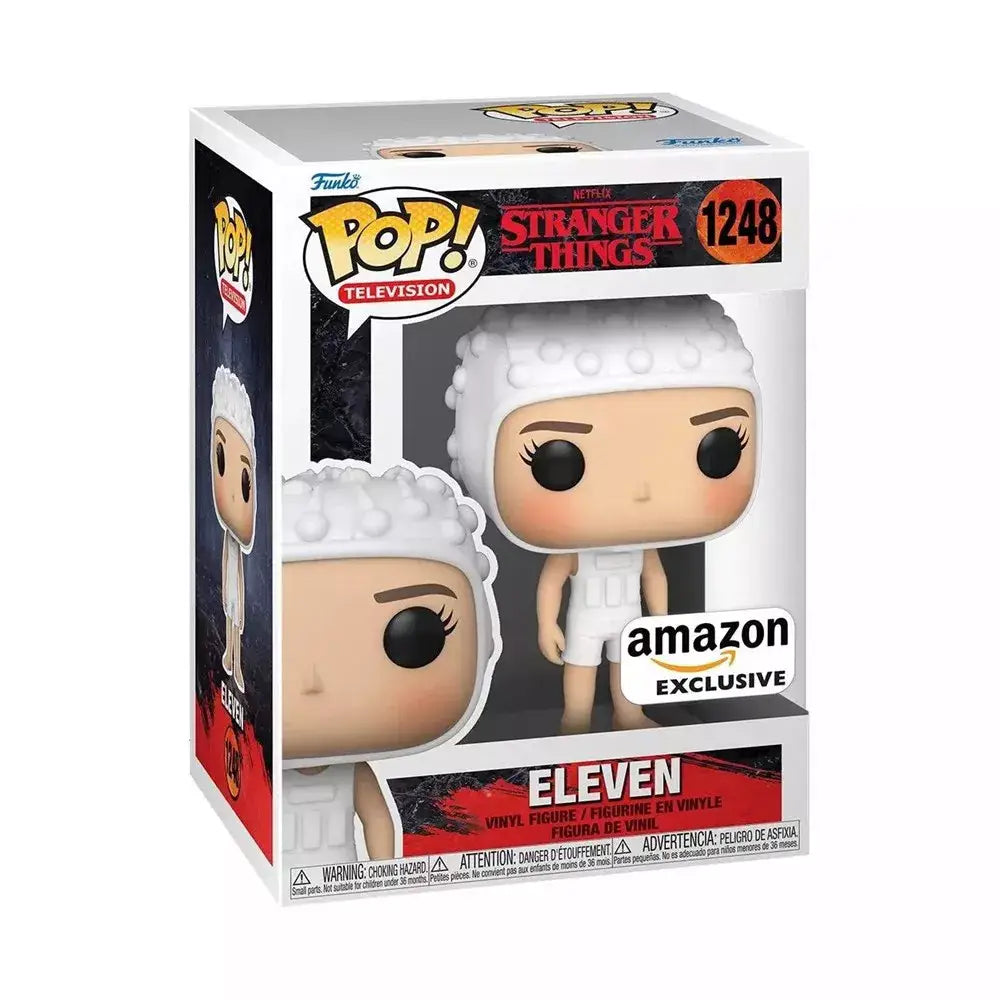 Funko Pop! TV: Stranger Things - Eleven in Tank Suit Amazon Exclusive. The Funko Pop! TV: Stranger Things - Eleven in Tank Suit Exclusive Vinyl Figure is an essential collectible for fans of the popular Netflix show 