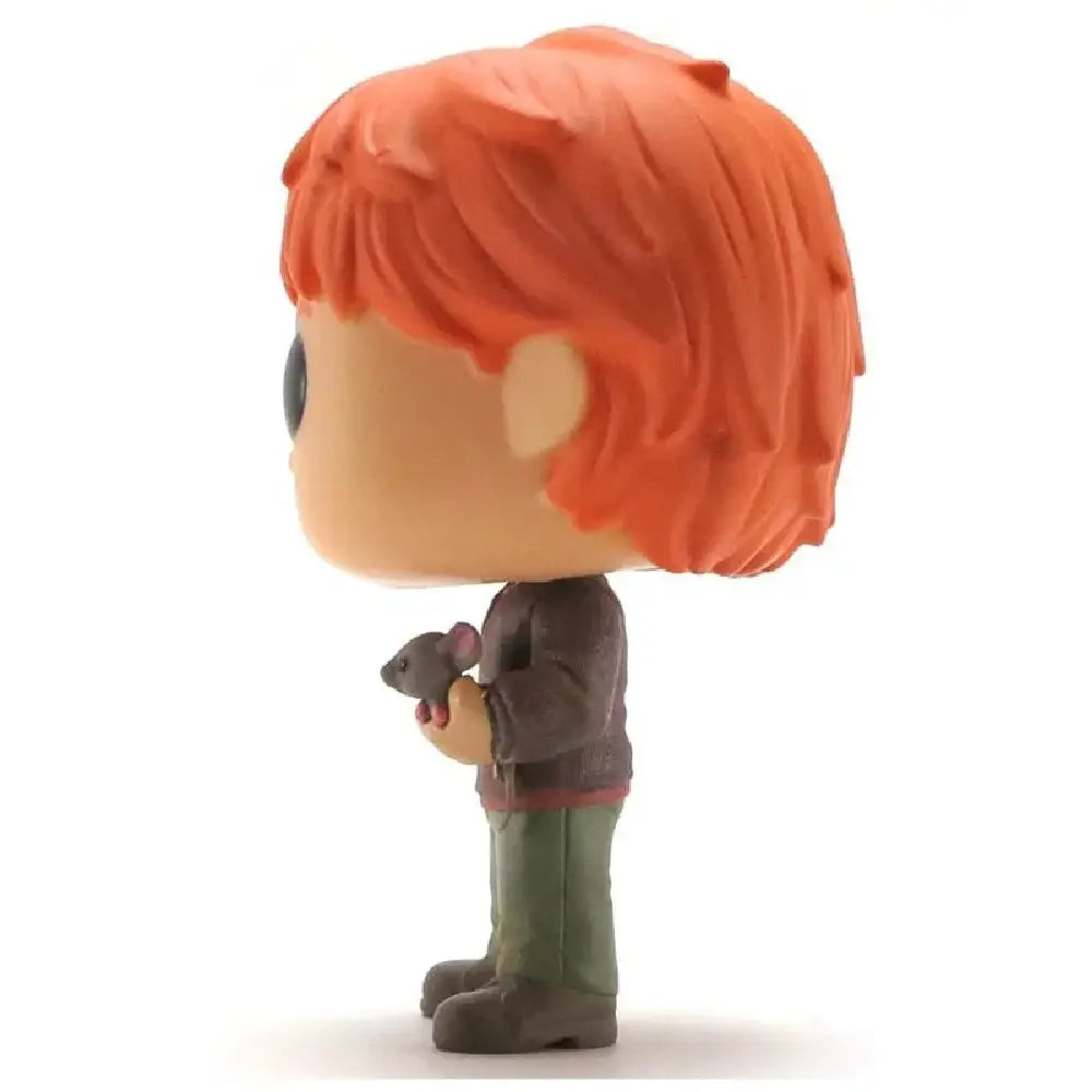 Funko Pop Movies Harry Potter-Ron Weasley with Scabbers Toy. From Harry Potter, Ron Weasley with Scabbers is featured as a stylized Funko POP vinyl figure. F-14938 thumbnail