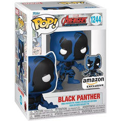 Funko Pop! & Pin: The Avengers: - 60th Anniversary, Black Panther with Pin Exclusive. This special set features a Funko Pop! vinyl figure of Black Panther alongside a commemorative pin, making it a prized item for Marvel fans and collectors. F-70125