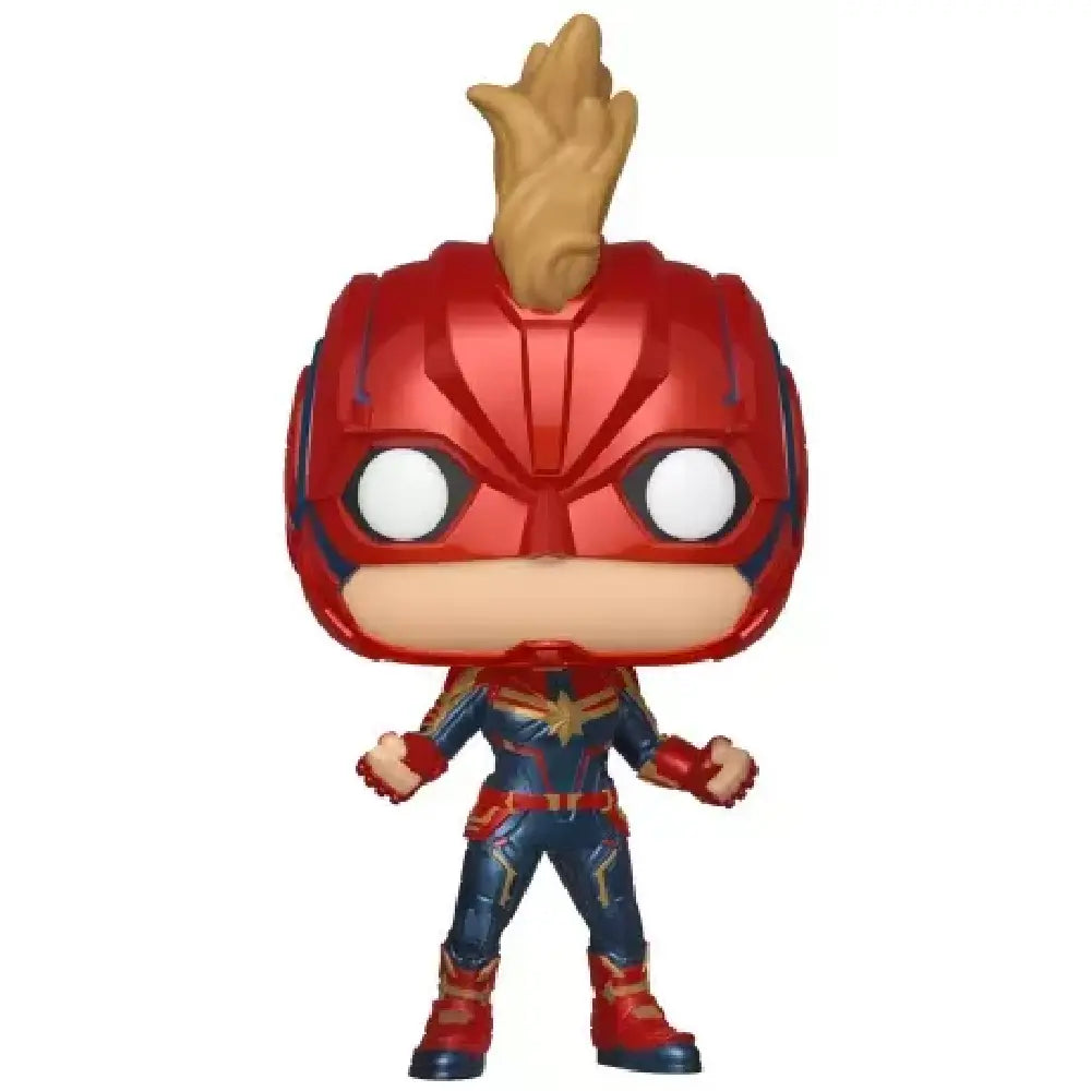 Funko Pop! Marvel: Captain Marvel - Captain Marvel Masked Chase Bobblehead. This Chase variant is a rare and sought-after edition, making it a must-have for serious collectors and Marvel fans alike. F-CHE-6341 thumbnail