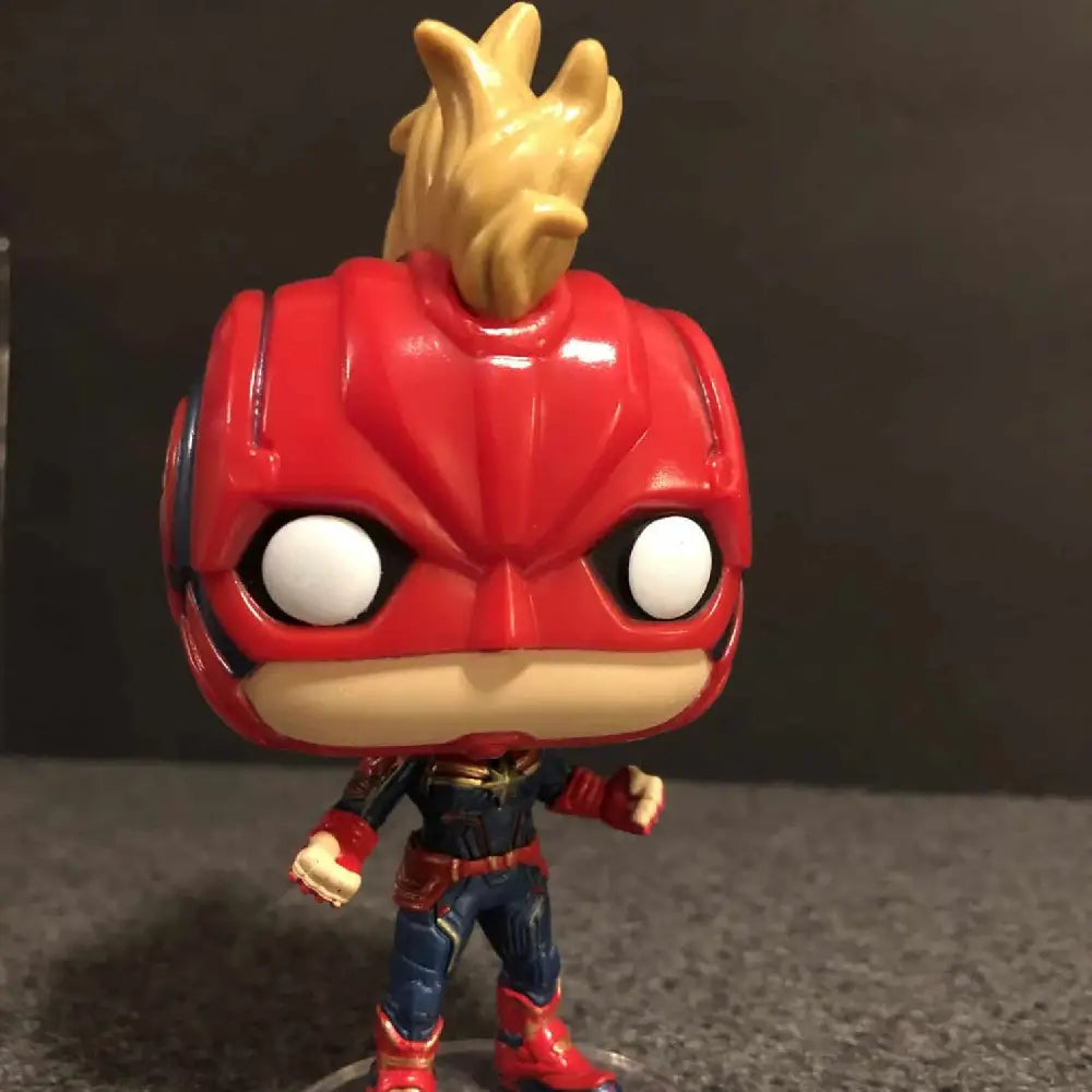 Funko Pop! Marvel: Captain Marvel - Captain Marvel Masked Chase Bobblehead. This Chase variant is a rare and sought-after edition, making it a must-have for serious collectors and Marvel fans alike. F-CHE-6341 thumbnail
