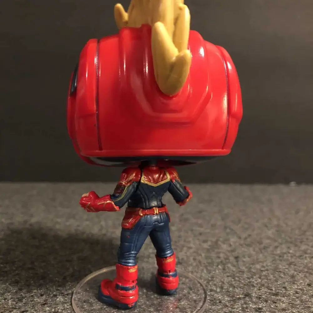 Funko Pop! Marvel: Captain Marvel - Captain Marvel Masked Chase Bobblehead. This Chase variant is a rare and sought-after edition, making it a must-have for serious collectors and Marvel fans alike. F-CHE-6341 thumbnail