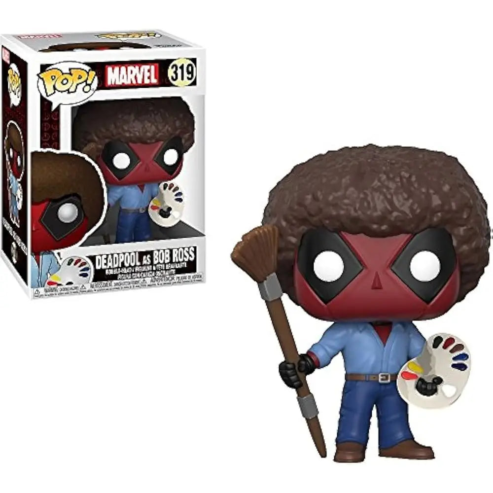 Funko POP! Deadpool Playtime As BOB ROSS  F-30865 thumbnail