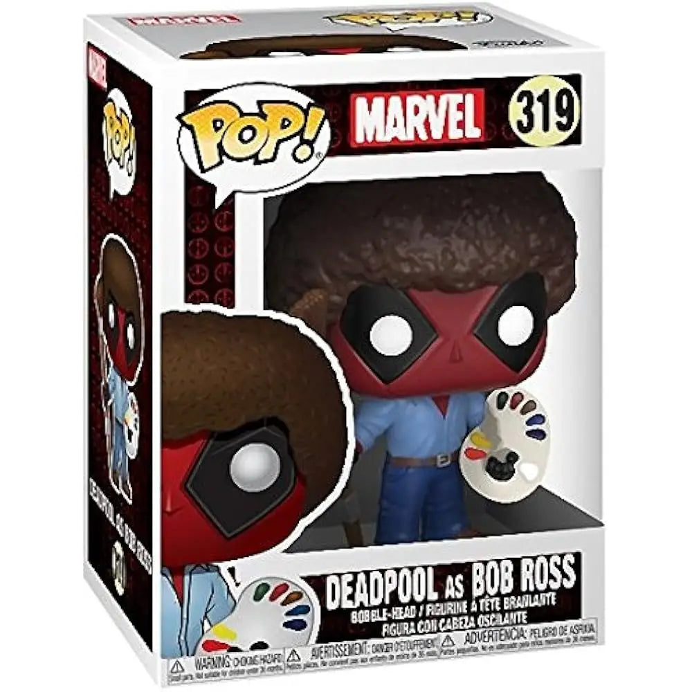 Funko POP! Deadpool Playtime As BOB ROSS  F-30865 thumbnail