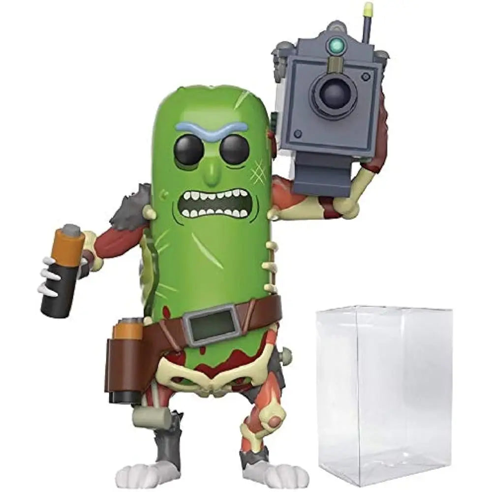 Funko Pop Animation Rick And Morty Pickle Rick with Laser Figure. Showcasing Pickle Rick from the hit series Rick & Morty, this collectible brings the character’s outrageous transformation to life. F-27862 thumbnail
