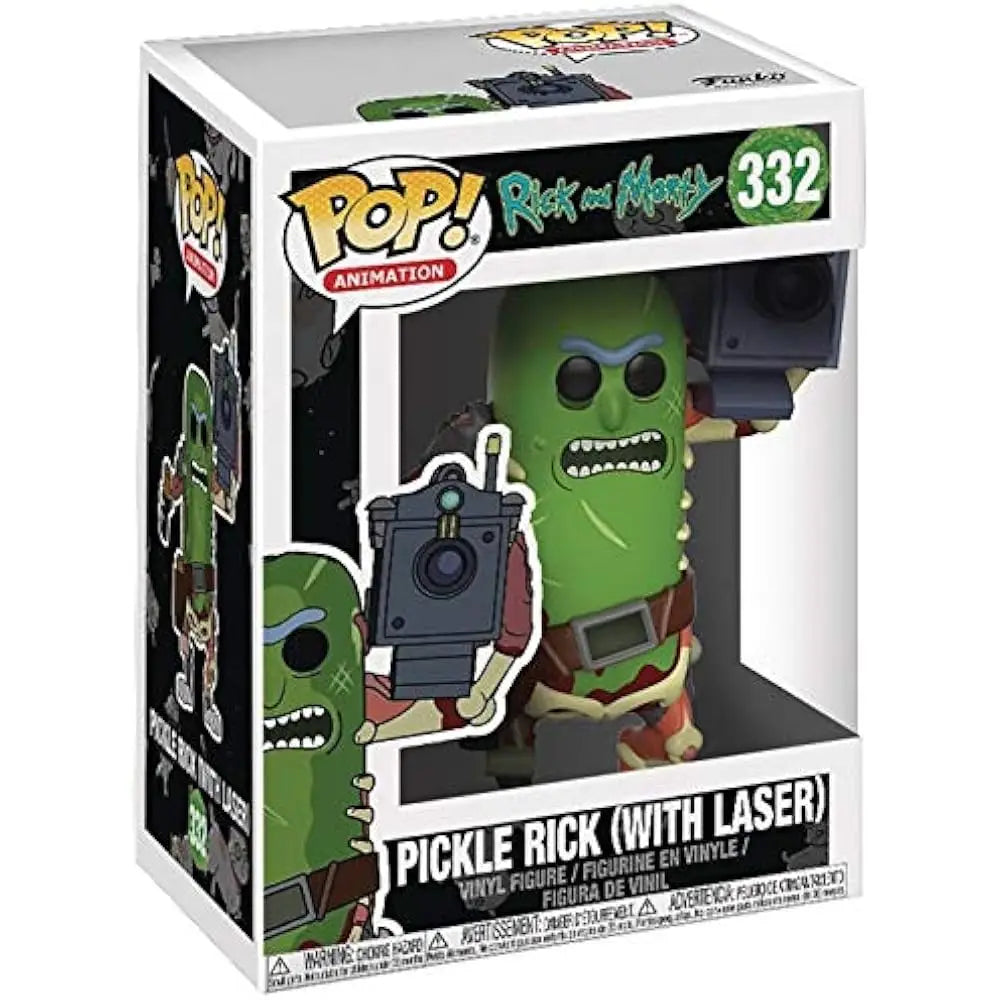 Funko Pop Animation Rick And Morty Pickle Rick with Laser Figure. Showcasing Pickle Rick from the hit series Rick & Morty, this collectible brings the character’s outrageous transformation to life. F-27862 thumbnail