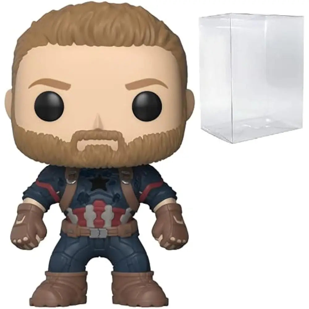 Funko Pop Marvel: Avengers Infinity War - Captain America Collectible Figure. This limited-edition Captain America figure is an essential addition to any Avengers: Infinity War memorabilia collection. F-26466 thumbnail