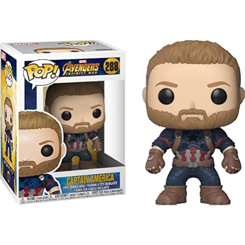 Funko Pop Marvel: Avengers Infinity War - Captain America Collectible Figure. This limited-edition Captain America figure is an essential addition to any Avengers: Infinity War memorabilia collection. F-26466 thumbnail