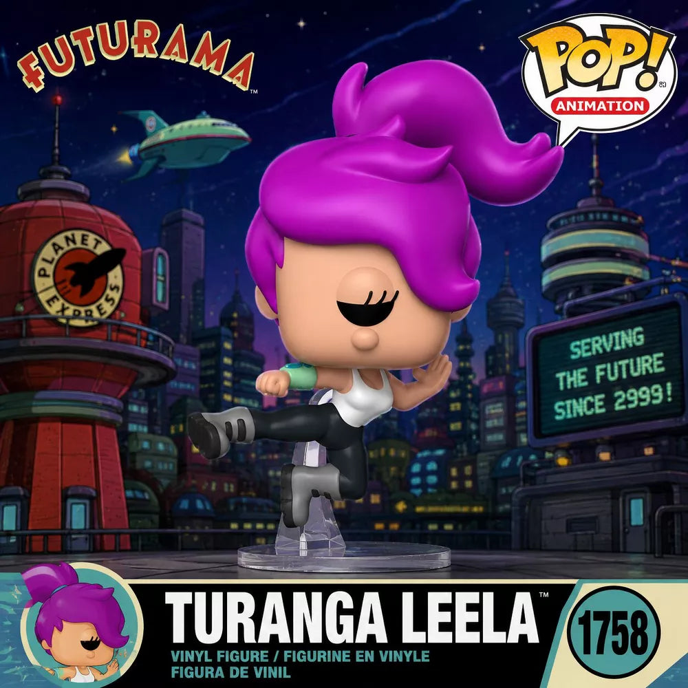 Funko POP! Futurama Turanga Leela Figure #1758 #80077 thumbnail