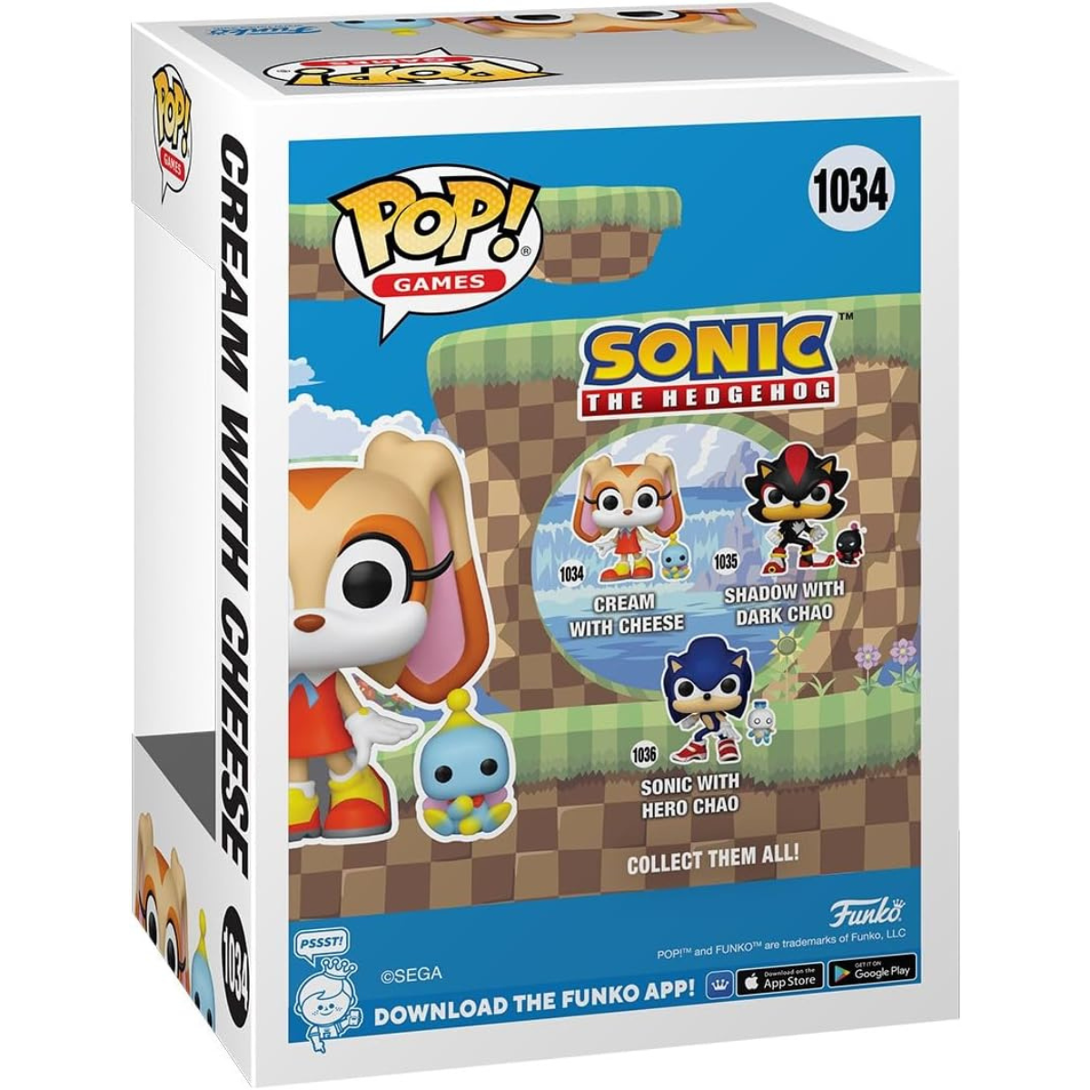 Funko POP & Buddy: Sonic the Hedgehog – Cream with Cheese – Vinyl Figure thumbnail