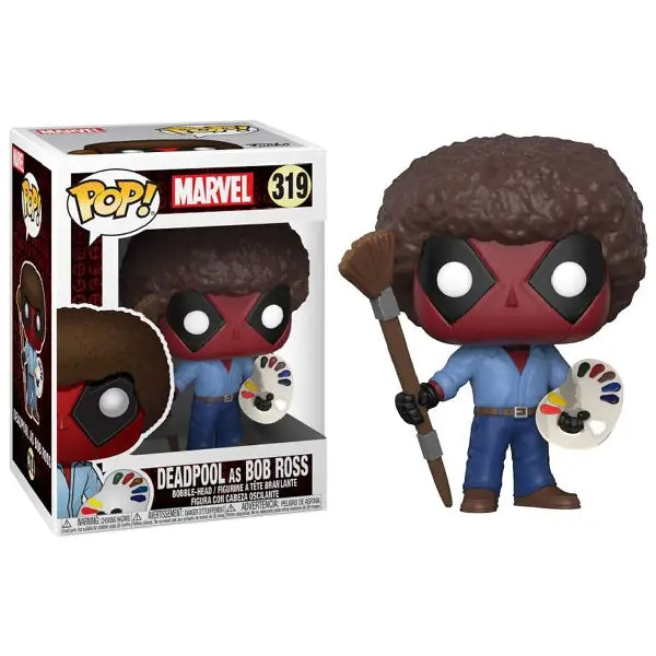 Funko POP! Deadpool Playtime As BOB ROSS  F-30865 thumbnail